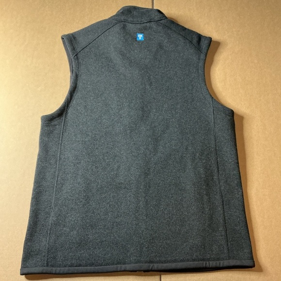 Y2K 90s, Vintage Patagonia” Men's Charcoal black retro pile zip Vest size S - Picture 5 of 5